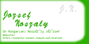 jozsef noszaly business card